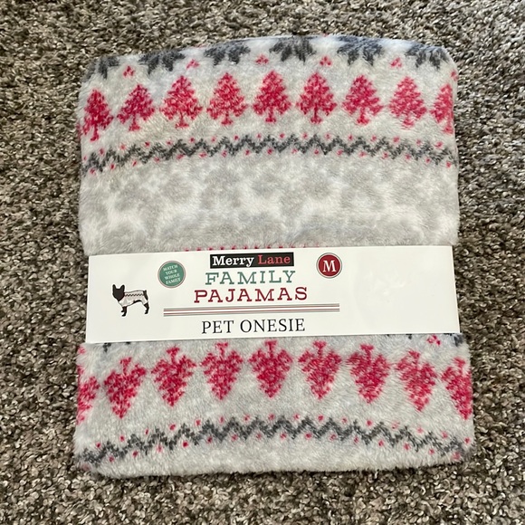 Holiday Dog Fleece Onesie - Picture 2 of 4